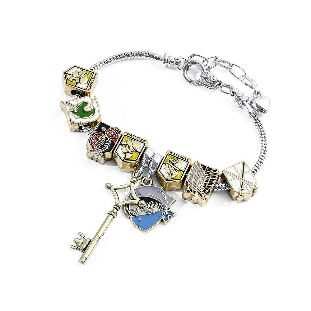 Harry Potter Attack on Titan Bracelet Pandora DIY Bead Jewelry
